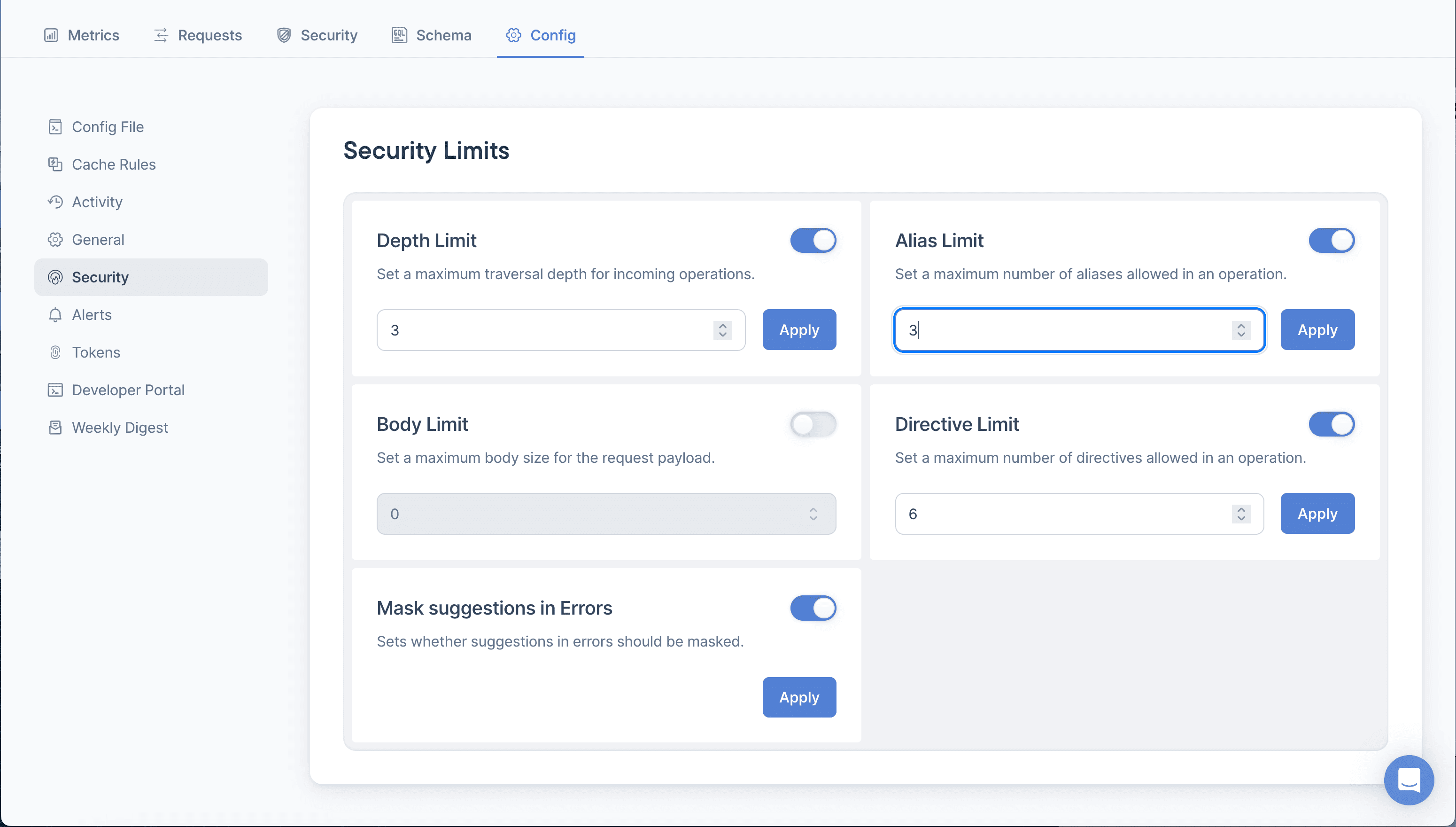 Diagram presenting "Security Filters options"